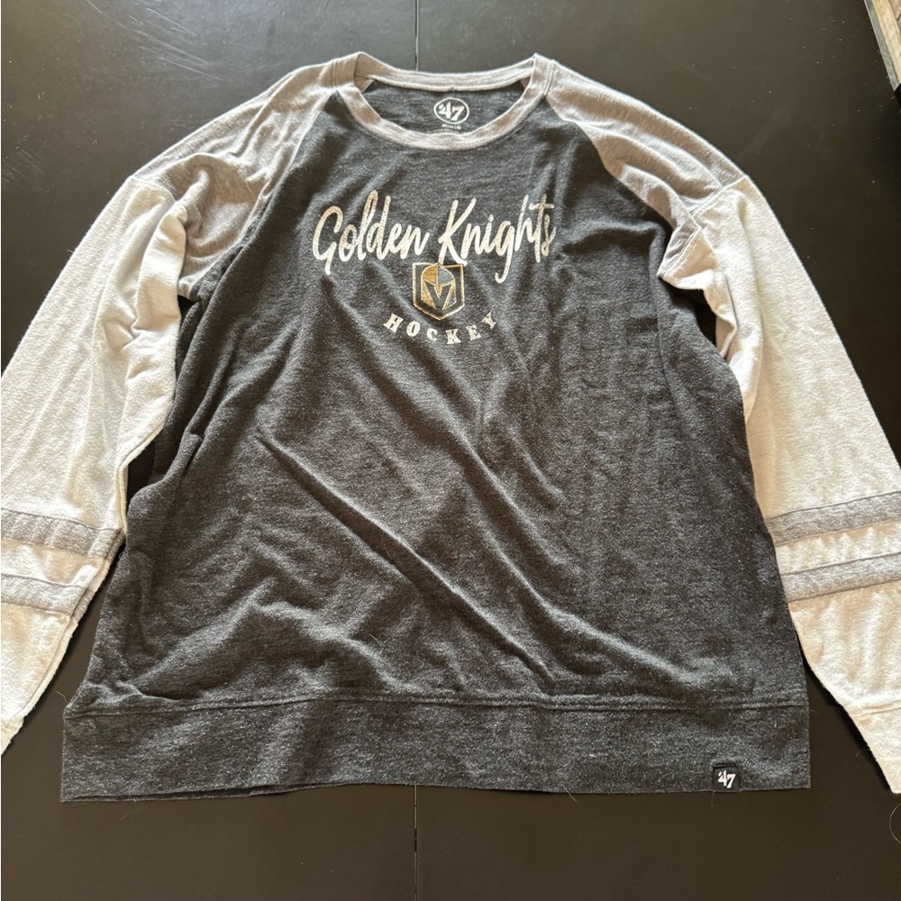 47 Golden Knights Crewneck Sweatshirt - Black & Cream